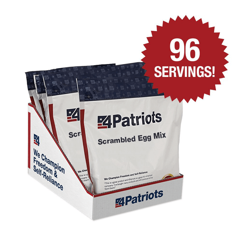 4Patriots Scrambled Egg Kit which includes 96 servings.