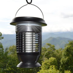 BugOUT Solar Lantern hanging outside